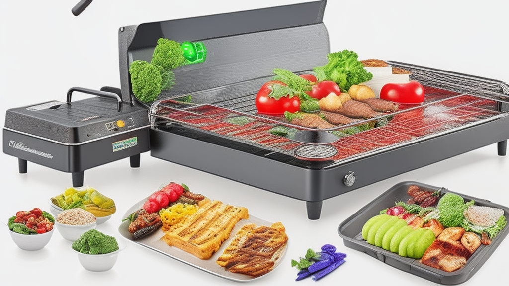 Nagy teljesítményű 2500W elektromos grillsütő professzionális funkciókkal nagy sütési felülettel több étel egyidejű grillezése digitális hőmérséklet kijelzővel